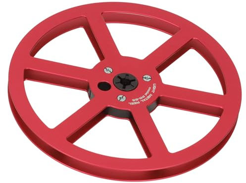 Carrete de Cinta Vacío de 1/4 de 7 Pulgadas, Carrete de Recogida de 6 Orificios a Carrete, Cubo Pequeño para NAB, Carrete Abierto de Aleación de Aluminio, Pieza de Máquina de