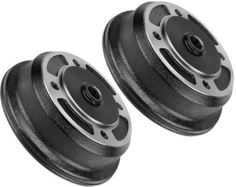 JAVIK Rear Left & Right Wheel Brake Drum Hub 41038-0035 for Kawasaki Mule 3000 3010 4010 4000 3020 2510 KAF620 KAF950 2001-Up (2 Pcs)