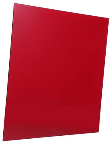 HAWILLOSCH Acrylique Rouge Translucide Parfaite Pour Projets Et Présentations Élégantes