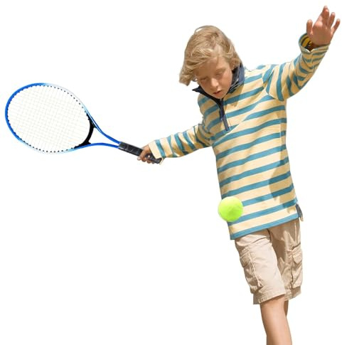 Tennisracket för barn – tennisställ för ungdomar | tennisracket för ungdomar med skydd, bra kontrollgrepp tennisracket, sportracketar för nybörjare, pojkar och flickor, födelsedag
