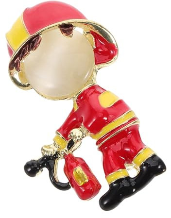 Homoyoyo Metal Feuerwehr-brosche Damen Anstecker Ölresistent Leicht Für Cardigan Pullover Elegantes Accessoire Brosche Für Kleidung Schals Und Hüte Verstellbar