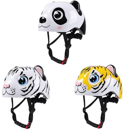 FytStycale Casco da Bici per Bambini Traspirante, Portatile E Leggero, Casco da Skateboard per Ragazzi per Skateboard, E Longboard, Panda
