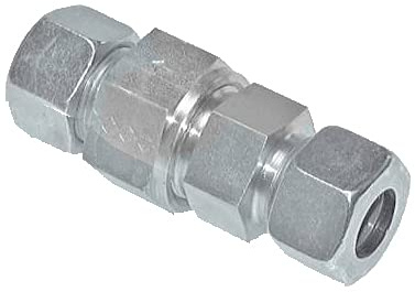 Rückschlagventile mit Schneidringanschluss Stahl verzinkt Hydraulik bis 250 bar (Rohr Ø außen: 10 mm (max. 250 bar))