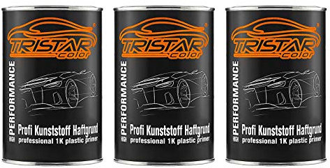 TRISTARcolor Haftgrund Primer Grundierung Haftvermittler für Kunststoff Teile 3 x 1,0 Liter