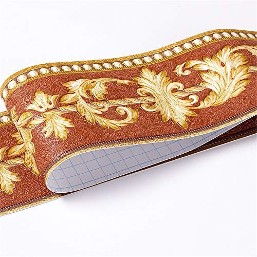 Bordüre Selbstklebend PVC Tapete Aufkleber,Wandtattoo,Wasserdichte Bad Bordüre Stciker,Wandbordüre fur Küche, Badezimmer, Wand Decor (#14)