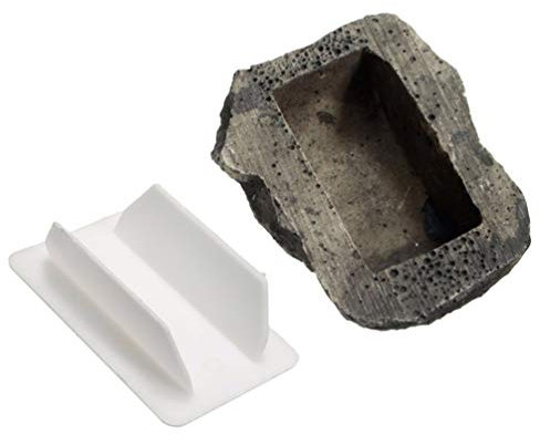 NUOBESTY Ersatzschlüsselfelsen Verstecken Garten Versteck Schlüsselsafe Stein Kunststein Garten Dekostein Schlüsselstein Hof Garten Dekoration Aufbewahrungsbehälter Schlüssel Rock Sicher