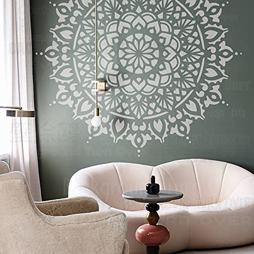 170cm Huge Giant Mandala Ceiling Indian Arabic Ethnic Round Schablone Für Wände Große Schablonen Vorlage Wiederverwendbare Mandala Nische Wand Bodenbelag Dekor Muster Möbel Malen Große