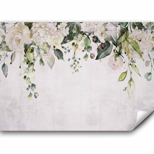 murando - Fototapete Vlies Blumen, 450x315 cm, Schlafzimmer, Wohnzimmer | Full HD Druck, 3D-Effekt, lichtbeständige Farben, ideal fürs Wohn- oder Schlafzimmer, schnelle Montage, lichtbeständig, edel