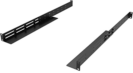 QiaoYoubang 1U Universal-Rack-Montageschienen, 4 Pfosten, 40,6–73,7 cm | Metall-Server-Rack-Regalschiene für APC HP IBM Dell Compaq oder andere nicht Rack-Montage-Server, Netzwerk-, IT-, AV-Geräte