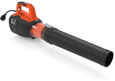 Yard Force Soffiatore elettrico per foglie da 13 A YF13JBL con velocità di 14000 giri/min, velocità dell'aria 130 MPH, volume d'aria 630 CFM, peso leggero