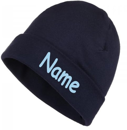 Elefantasie Mütze Uni mit Namen oder Text personalisiert für Baby oder Kind aus 100% Baumwolle mit UV-Schutz