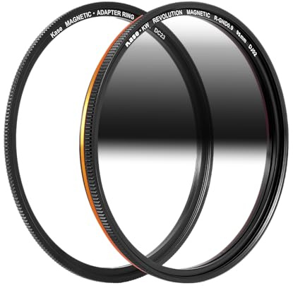 Kase Wolverine Revolution Magnetic 95mm Reverse Grad ND8 3 Stop Shockproof Tempered Optical Glass Sunset Filter & Adapter