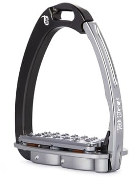 Tech Stirrups Sicherheitssteigbügel Venice Evo Plus Schwarz-Grau