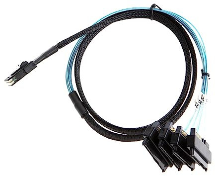 Homoyoyo 0.5m Cable De Datos Sas De Cable Mini Sas Para Accesorio De Computadora Compatible Disco Duro