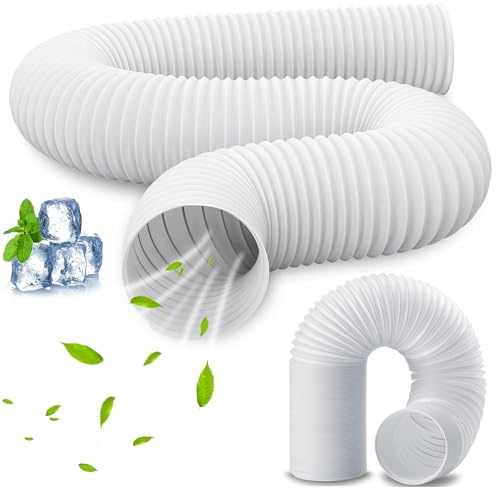 2M Tuyau Climatiseur Mobile,Tuyau Évacuation Climatiseur Mobile Ø130mm,Extension de Tuyaus Climatisation,Pour Climatisation