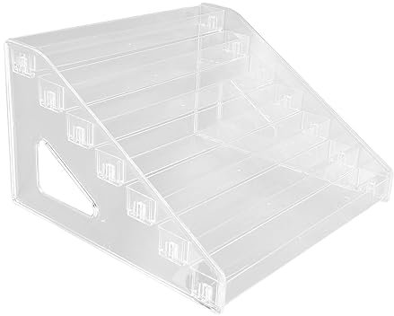 Masyrt Expositor para esmaltes de uñas portaobjetos para cosméticos acrílico 7 capas porta esmalte transparente portaobjetos para maquillaje