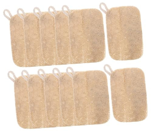 Genérico 10 Piezas Esponjas de Luffa Natural para Lavado de Platos de Esponjas Ecológicas Multiusos para Utensilios de Cocina y Sostenibles Limpieza Efectiva