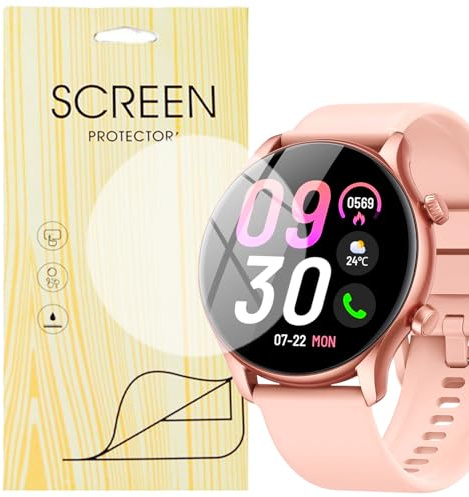 SNHVXLFW [6 Pezzo] Morbido Pellicola protettive per display Compatibile per Smartwatch vamout Orologio Intelligente Uomo Donna 1,39 S54 (6 Pezzo Protettive)