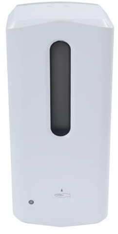 ureggvbu 1000ML Seifenspender Wandbefestigung Desinfektionsspender Ohne Bohren, Manueller Wandseifenspender Kunststoff, Flüssigseifenspender für öffentlichen Gebrauch, Weiß