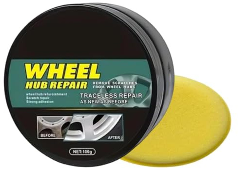 Kit Réparation Jantes - PÂTE RÉPARATRICE 50G POUR JANTES | Restaurateur de Finition pour Détail Automobile - Restauration Voiture RV Moto Camion Bateau