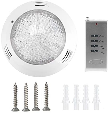 KPOYTWRDN Luz de Piscina RGB AC12V 35W, lámpara subacuática Multicolor con Control Remoto, Fuente de luz LED de Alto Brillo para Estanque de Peces, Fuente, rocalla, diseño IP68