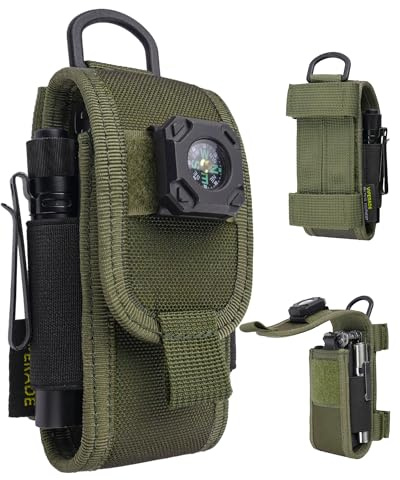 VIPERADE CHA9 Multitool Sheath for Belt Compatible with Leatherman - Horizontal & Vertical Carry Molle Multitool Holster, 900D Nylon EDC Belt Organizer for Men