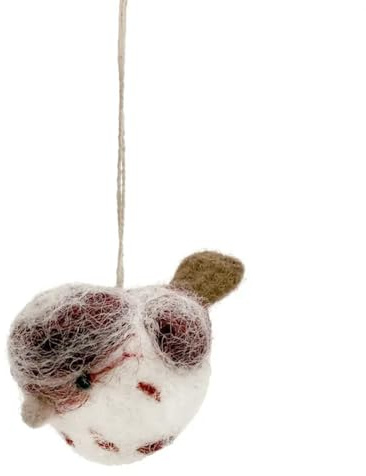 Artisan Community - 12296 - Strauchanhänger, Ostern, Vogel Waldi, Filz, Handarbeit, 8cm x 4cm x 4,5cm