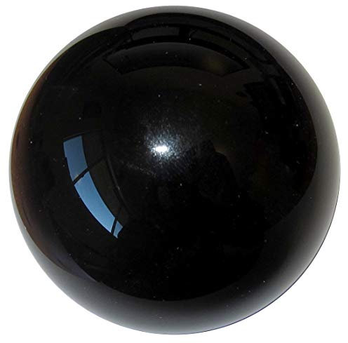 HomDSim - Boule miroir de 20 cm de diamètre en acier inoxydable poli réfléchissant pour le jardin ou la maison - Noir