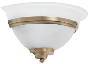 Wall Light 'Irimia' dimmable (Antique, Vintage) in Bronze Made of Glass for e.g. Living Room & Dining Room (1 Light Source, E27) from Lindby | Wall Lighting, Wall lamp