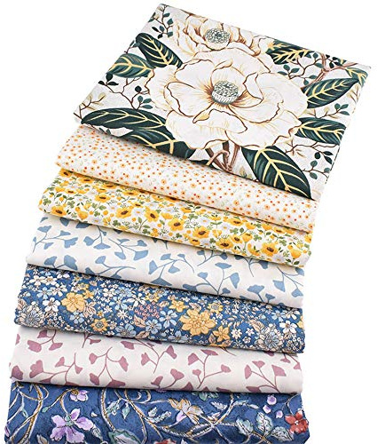 7 Stück 46 cm x 56 cm Baumwollstoff Patchwork Stoffe, Stoffstücke 100% Baumwolle Dünner Stoff Zum Nähen für Alle Arten von Kleinen Handgemachten