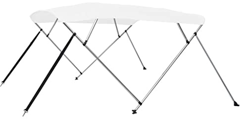 vidaXL Toldo Bimini de 4 Arcos Blanco 243x180x137 cm
