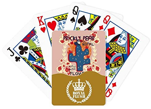Succulents Cactus Potted Royal Flush Jeu de cartes à jouer