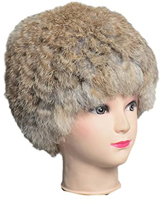 keusyoi Winter Fellmütze Frauen Stilvolle Warm Dicke Klassische Hut Beanies Weiche Flauschige Furry Cap Schneekappen Outdoor Fellmützen