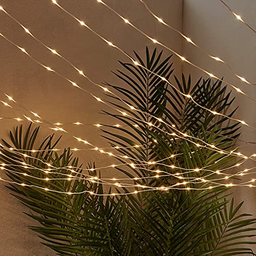 Lights4fun 2.5 x 1.5m 250 Dual Colour LED Connectable Canopy Plug in Micro String Fairy Lights Indoor Outdoor with Timer