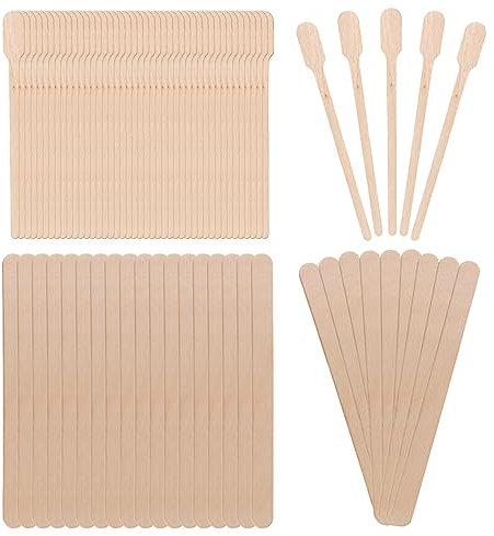 250 pièces de bâtonnets de beauté, bâtonnets d’épilation, bâtonnets pour ongles en forme de bâtonnet de glace pour les salons de beauté, bâtonnets de mélange de film de boue de beauté pour l’épilation