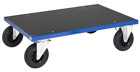 Basiswagen Rollbrett 1.000 x 700 x 260 mm, Traglast: 500 kg - blau