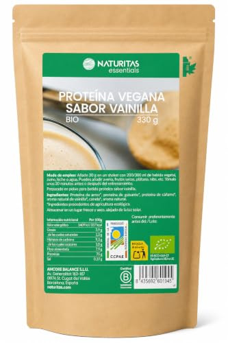 Proteína Vegana Vainilla | 330g | Naturitas Essentials | BIO Sin Gluten