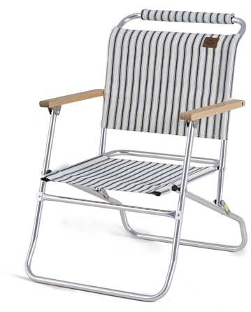 Naturehike Chaise Pliante De Camping UltraléGèRe en Aluminium Et Tissu Anti-PoussièRe Et Anti-Saleté avec Accoudoirs, Chaise D'ExtéRieur pour La PêChe, Le Camping, La RandonnéE Et Le Pique-Nique