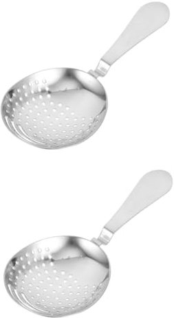 Alipis 2stücke Edelstahl Cocktail Eisfilter Hochwertiger Drink Strainer Für Cocktails Passend Für Bar Und Mixing-gläser Leicht Zu Handhaben Und Poliert