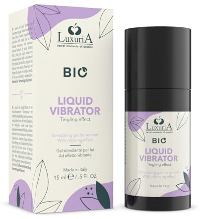 INTIMATELINE | Luxuria BIO Flüssigvibrator 15 ml | Stimulierendes Gel mit vibrierender Wirkung, erhöht Empfindlichkeit erogener Zonen