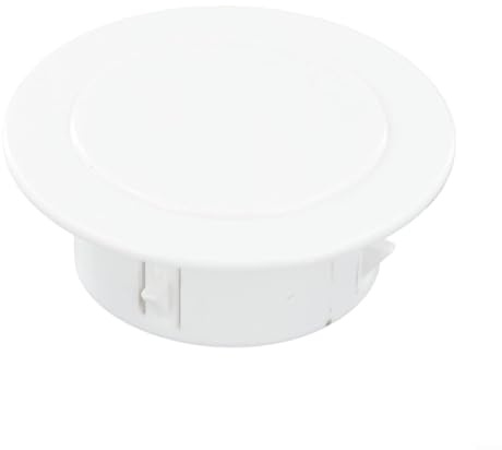 40-100 mm Cache décorative détachable en plastique pour trou de climatisation murale pour joint de tuyau de climatisation Blanc rond (70 mm)