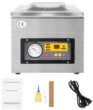 Saldatrici sottovuoto a cartuccia, saldatrici alimentari sottovuoto (potenza di aspirazione 5,5 l/s; potenza di aspirazione 2 cu ft/min) con funzione di vuoto, saldatura e raffreddamento