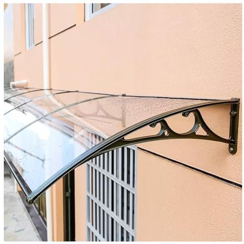 YPIOUREN Fenstermarkise, Haustürüberdachung, Regenmarkise for den Außenbereich mit Schutz vor Regen, Sonnenlicht und UV-Strahlung, for die Außenterrasse des Hauses, for Regen(100cm/39.4in*160cm/63in)