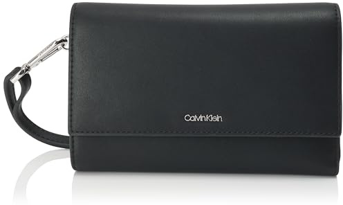 Calvin Klein Women's CK Must Large Trifold XL LV04F1031G Wallets, Black (Black), One Size