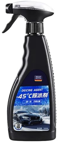 Spray descongelante para coche, espray antiescarcha de 500 ml, spray para nieve para ventana, espray para derretir hielo para parabrisas, agente de fusión de nieve para parabrisas y líquido de