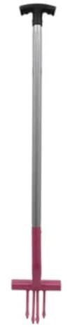 Pink Ragwort Fork – 107cm | Heavy-Duty Weeding Tool for Ragwort & Deep-Rooted Weed Removal | Sharp Pointed Tines for Easy Soil Penetration