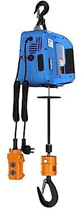 MYVVKIA Tragbares elektrisches Hebezeug, elektrische Winde, kabellose Fernbedienung, Kleiner Kran, Heimdekorationskran, tragbare Hebewinde (Farbe: Combo 100 kg, 25 m, Größe (Draht 500 kg,