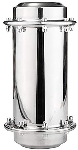 RAGOPILEN Time Capsule, Time Capsule Container Multiple Sizes Silver Pack of 1(10 * 26cm)