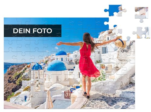 Fotopuzzle mit eigenem Motiv | Puzzle zum selbst gestalten | Personalisierter Geschenkartikel | Verschiedene Größen | 120 Teile (40x28,5 cm) | Querformat