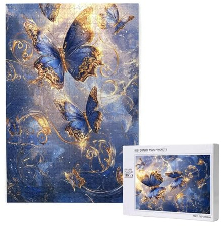 Puzzle 5000 Teile Tier Puzzles für Erwachsene Schmetterling HD Puzzel Anspruchsvolles und Lustig Kreatives Unterhaltungsspiel, DIY Holzpuzzle für Erwachsene Als Feiertage Geschenk fur Frauen M-1923